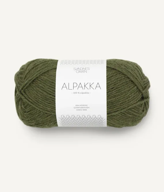 Hovedbilde Alpakka Mosegrønn 9573