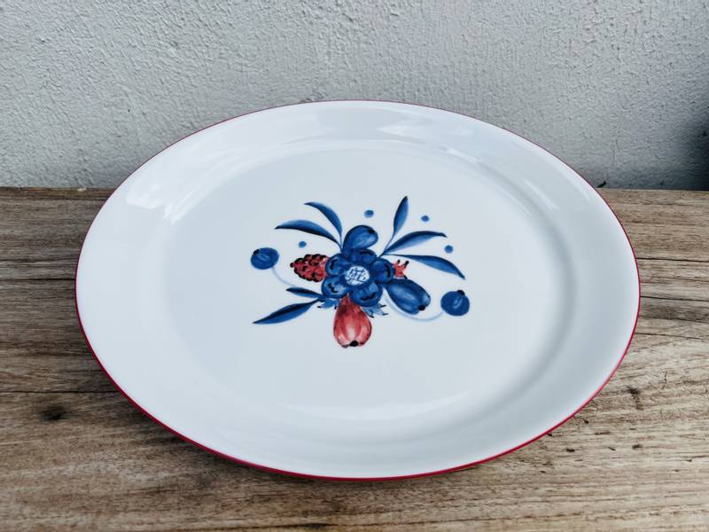 TALLERKEN OVAL 32,5CM servise med norsk historie