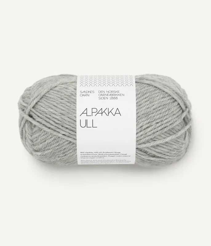 Alpakka ull Grey Melange 1042